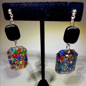 Resin Dangle Earrings